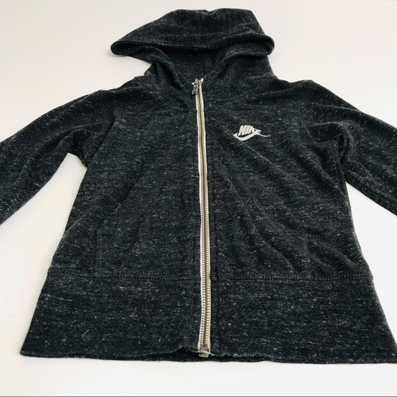 Kids Nike Zip Down Hoodie Size XS/4/5 Gray - Picture 5 of 9